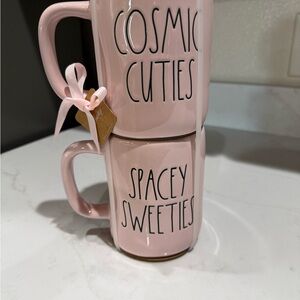 Rae Dunn Stitch & Angel Pink ‘Cosmic Cuties’ and ‘Spacey Sweeties’ Mugs